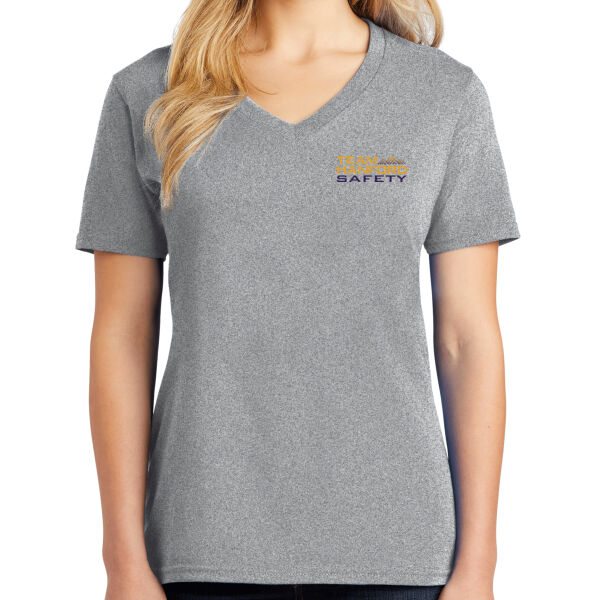 THS Crest - Ladies Core Cotton V-Neck Tee Thumbnail
