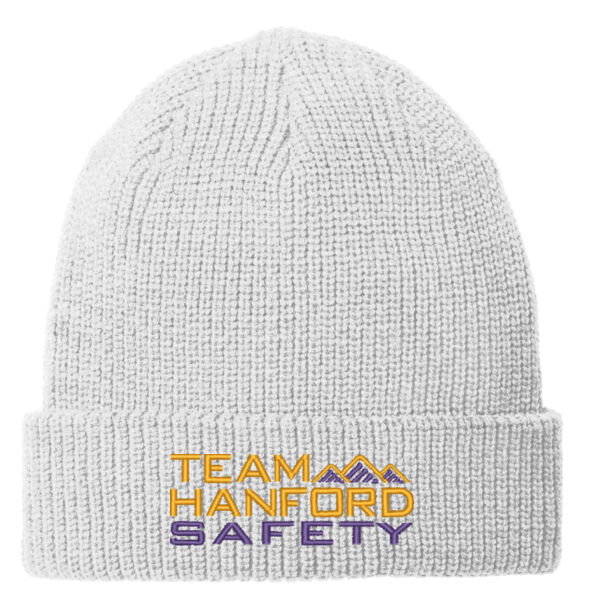 THS embroidered  - Chunky Knit Beanie Thumbnail