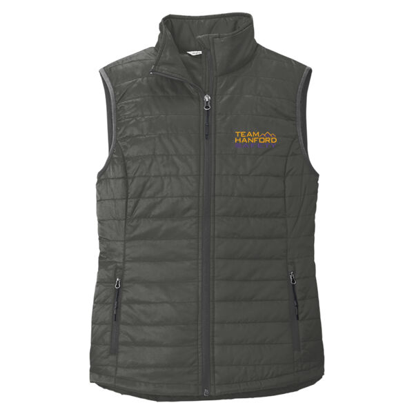 THS embroidered  - Ladies Packable Puffy Vest Thumbnail