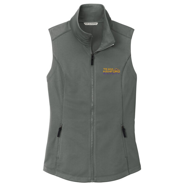 THS embroidered  - Ladies Collective Smooth Fleece Vest Thumbnail