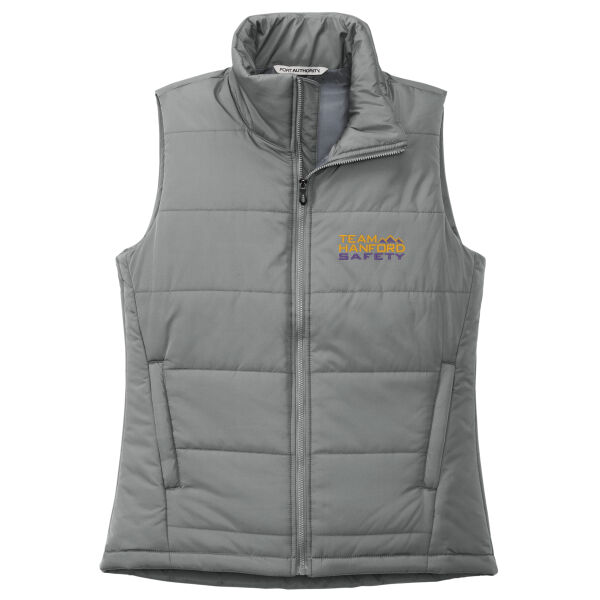 THS embroidered  - Ladies Puffer Vest Thumbnail