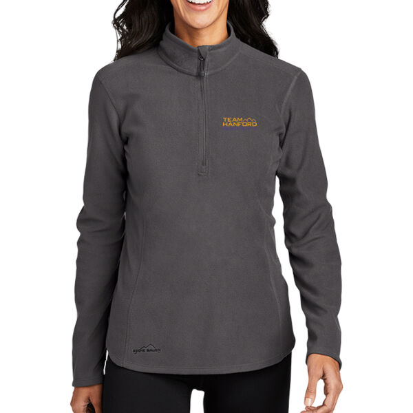 THS embroidered  - Ladies 1/2 Zip Microfleece Jacket Thumbnail