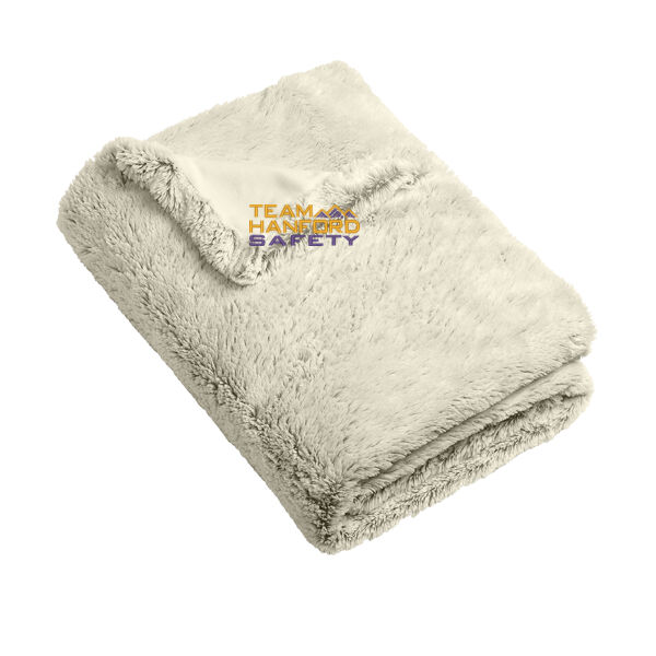 THS embroidered  - Faux Fur Blanket Thumbnail